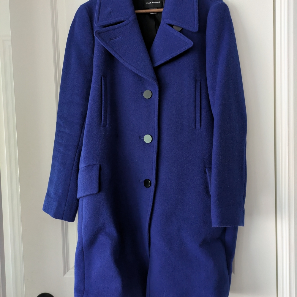Elegant Blue Women's Coat
